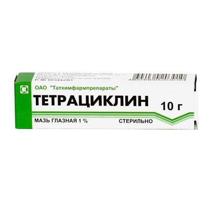 ТЕТРАЦИКЛИН МАЗЬ ГЛ., ТУБА, 1% 10Г