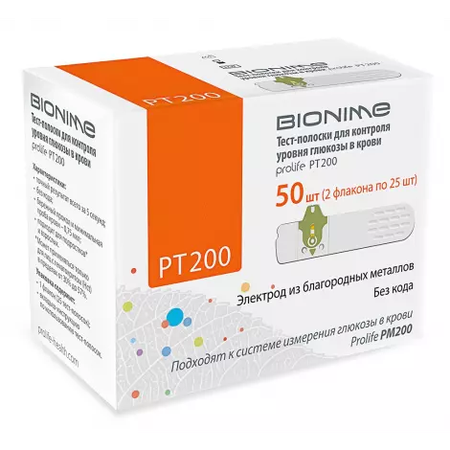 ТЕСТ-ПОЛОСКИ PROLIFE PT 200 (50ШТ.)