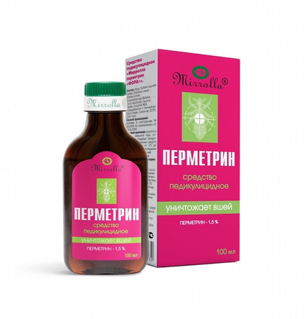 СР-ВО ПЕДИКУЛИЦИДНОЕ ПЕРМЕТРИН ФОРА ПЛЮС УП., 100МЛ