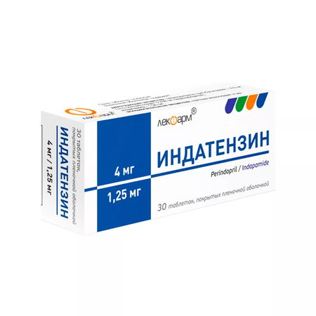 ИНДАТЕНЗИН ТАБЛ.П/О, 4МГ/1,25МГ, №30