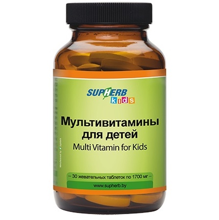 МУЛЬТИВИТАМИНЫ ДЕТ. ТАБЛ., 1700МГ, №30