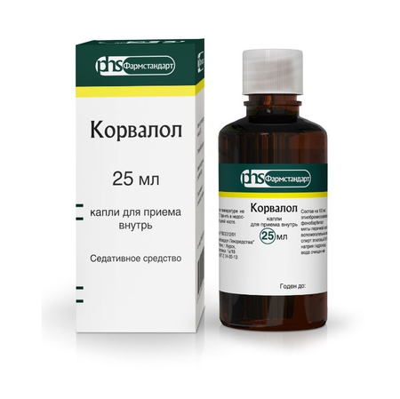 КОРВАЛОЛ КАПЛИ, 25МЛ