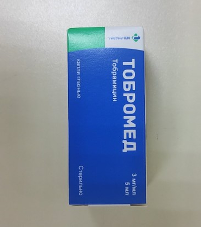ТОБРОМЕД ФЛ., КАПЛИ ГЛ., 3МГ/МЛ 5МЛ