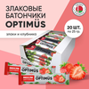 БАТОНЧИК-МЮСЛИ OPTIMUS ЗЛАКИ И КЛУБНИКА УП., 25Г