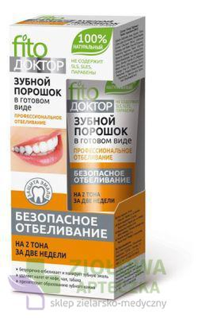 ЗУБНОЙ ПОРОШОК FITO ДОКТОР ПРОФ. ОТБЕЛ. УП., 45МЛ