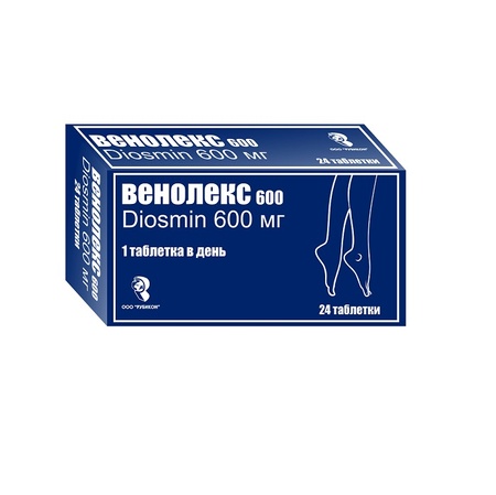 ВЕНОЛЕКС ТАБЛ., 600МГ, №24