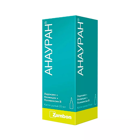 АНАУРАН ФЛ., КАПЛИ УШН., 25МЛ