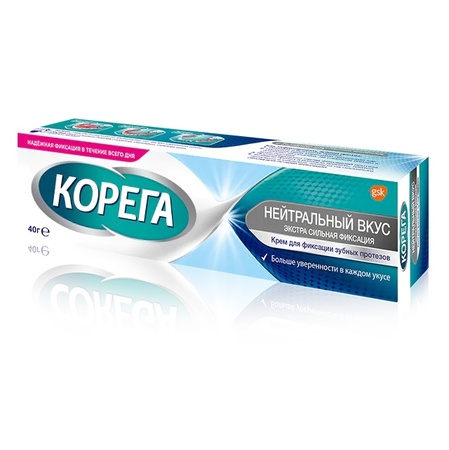 КРЕМ Д/ФИКС. ЗУБНЫХ ПРОТЕЗОВ COREGA NEUTRAL TASTE УП., 40Г