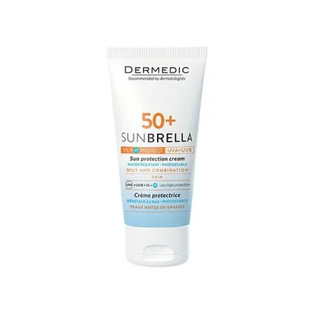 КРЕМ СОЛНЦЕЗАЩ. DERMEDIC SUNBRELLA Д/ЧУВСТ. КОЖИ SPF-50+ УП., 50МЛ