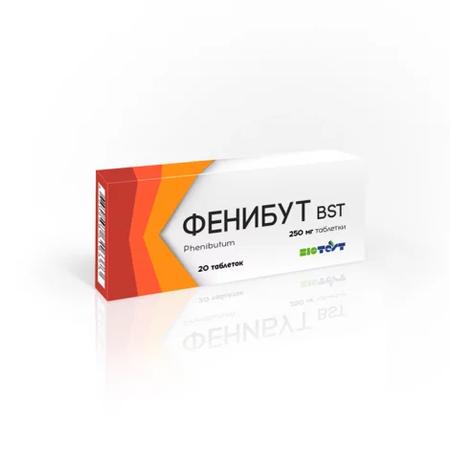 ФЕНИБУТ BST ТАБЛ., 250МГ, №20