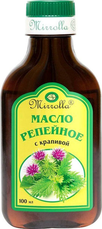 РЕПЕЙНОЕ МАСЛО С КРАПИВОЙ MIRROLLA, 100МЛ
