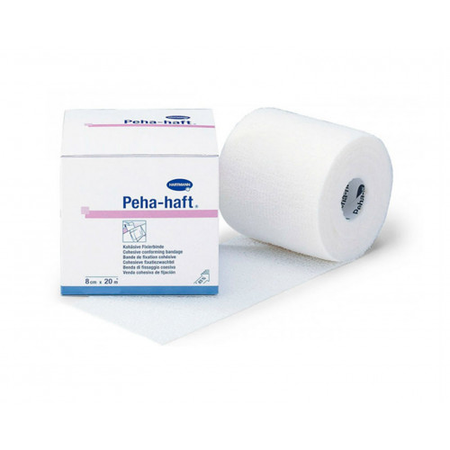БИНТ КОГЕЗИВНЫЙ ЭЛАСТИЧНЫЙ ФИКС. PEHA-HAFTR COLOR WHITE/БЕЛЫЙ (РАЗМЕР: 8СМХ20М)