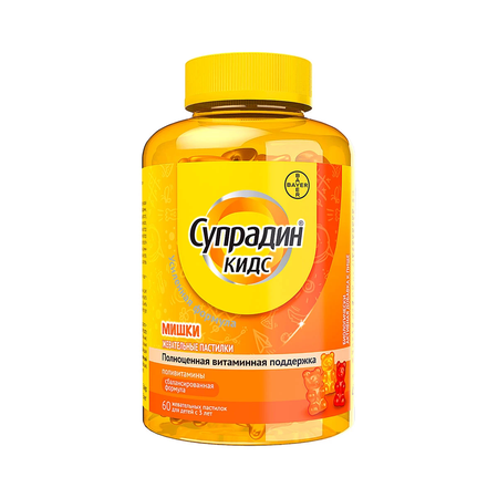 СУПРАДИН КИДС МИШКИ ПАСТИЛКИ, 4Г, №60