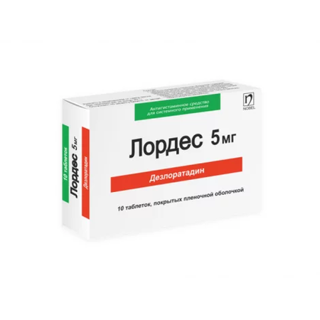 ЛОРДЕС ТАБЛ.П/О, 5МГ, №30