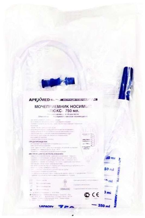 МОЧЕПРИЕМНИК НОЖНОЙ 0,75Л ДЛИНА ТРУБКИ 30СМ УП.