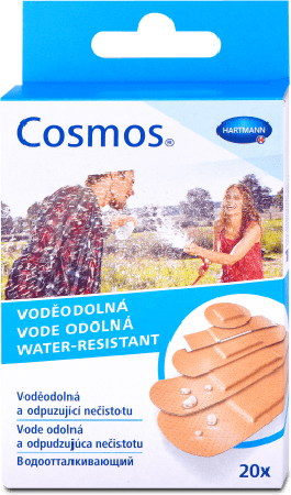 ПЛАСТЫРЬ COSMOS WATER-RESISTANT ВОДООТАЛ. (1,9Х7,2СМ-6ШТ., 2,5Х7,2СМ-4ШТ., 0,9Х3,8СМ-4ШТ., 1,6Х5,7СМ-4ШТ, КРУГ. ДИАМ 2,2СМ-2ШТ.), №20