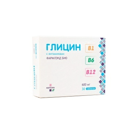 ГЛИЦИН ВИТ. B1 B6 B12 ТАБЛ., №30