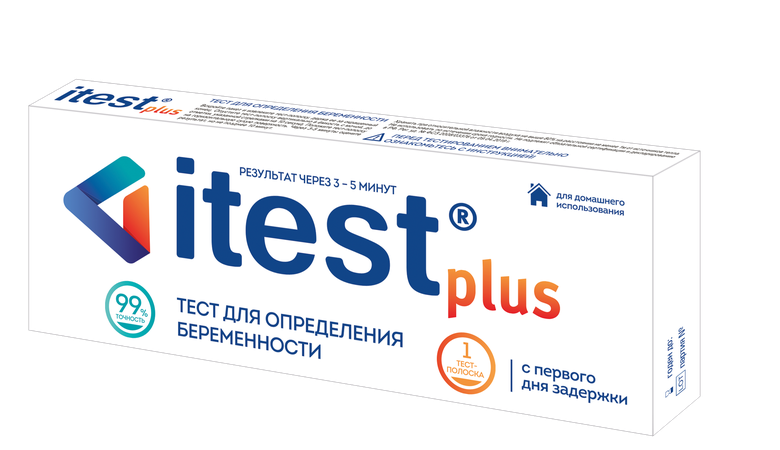 ТЕСТ НА БЕРЕМ. ITEST PLUS 1 ТЕСТ-ПОЛОСКА