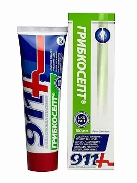 ГЕЛЬ-БАЛЬЗАМ Д/РУК И НОГ 911 ГРИБКОСЕПТ 100МЛ