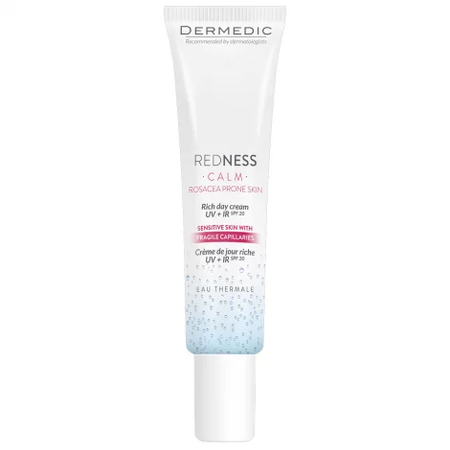 КРЕМ Д/ЛИЦА DERMEDIC REDNESS ПИТ. UV+IR SPF-20 ДНЕВН. УП., 40МЛ