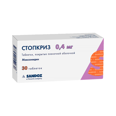 СТОПКРИЗ ТАБЛ.П/О, 0,4МГ, №30