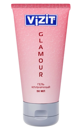 ГЕЛЬ-ЛУБРИКАНТ VIZIT GLAMOUR КЛУБНИЧНЫЙ УП., 50МЛ