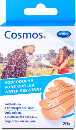 ПЛАСТЫРЬ COSMOS WATER-RESISTANT ВОДООТАЛ. (1,9Х7,2СМ-6ШТ., 2,5Х7,2СМ-4ШТ., 0,9Х3,8СМ-4ШТ., 1,6Х5,7СМ-4ШТ, КРУГ. ДИАМ 2,2СМ-2ШТ.), №20