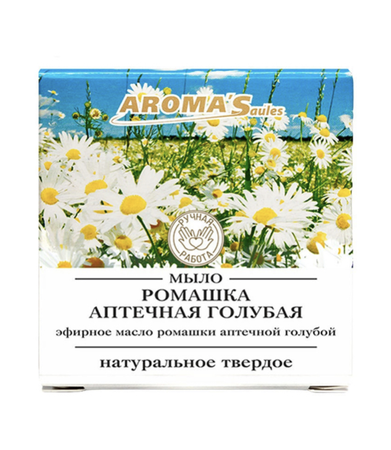 МЫЛО НАТУРАЛЬНОЕ РОМАШКА АПТЕЧНАЯ ГОЛУБАЯ УП., 85ГР