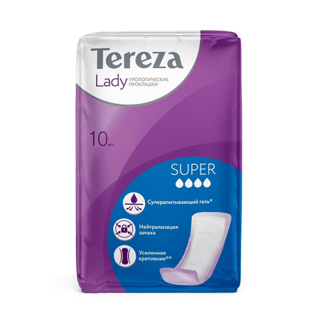 ПРОКЛАДКИ УРОЛОГ. Д/ЖЕНЩИН TEREZALADY SUPER №10