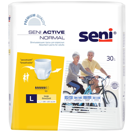 ТРУСИКИ ВПИТ. Д/ВЗРОСЛЫХ SENI ACTIV NORMAL L, №30