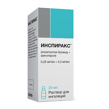 ИНСПИРАКС ФЛ., Р-Р ИНГ., 0,25МГ/0,5МГ/МЛ 20МЛ