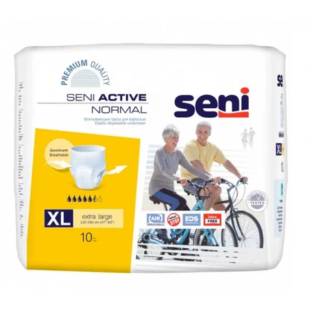 ТРУСИКИ ВПИТ. Д/ВЗРОСЛЫХ SENI ACTIV NORMAL XL, №10