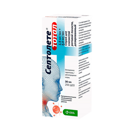 СЕПТОЛЕТЕ ТОТАЛ ФЛ., СПРЕЙ, 30МЛ