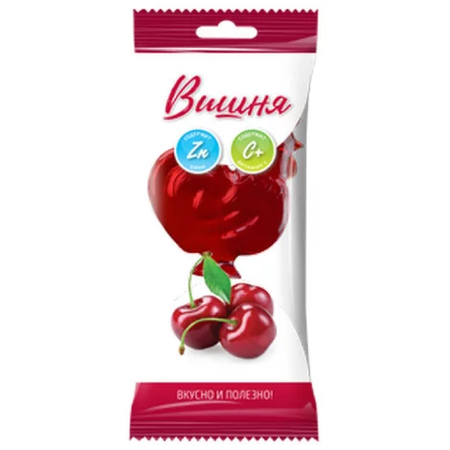 КАРАМЕЛЬ ЛЕДЕНЦОВАЯ С ЦИНКОМ И ВИТ. C ПЕТУШОК ВИШНЯ УП., 17Г