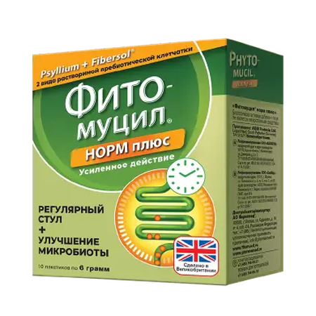ФИТОМУЦИЛ НОРМ ПЛЮС ПАК., ПОР., 6Г, №10