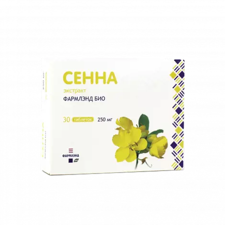 СЕННА ЭКСТРАКТ УП., 250МГ №30