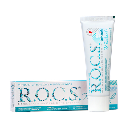 ЗУБНАЯ ПАСТА-ГЕЛЬ ROCS MEDICAL MINERALS УП., 45Г