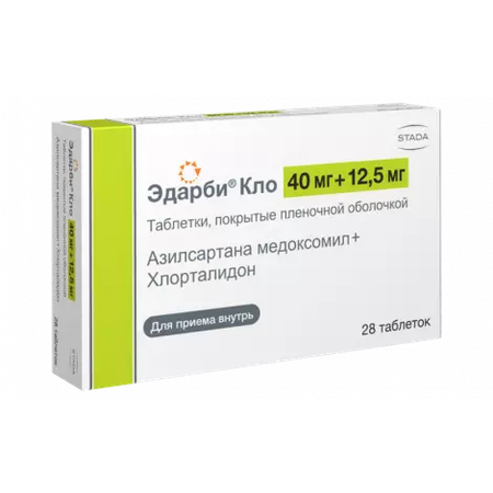 ЭДАРБИ КЛО ТАБЛ.П/О, 40МГ 12,5МГ, №28