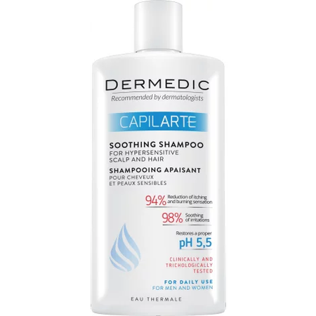 ШАМПУНЬ DERMEDIC CAPILARTE УСПОК. Д/СВЕРХЧУВСТ. КОЖИ ГОЛОВЫ УП., 300МЛ