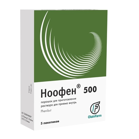 НООФЕН 500 ПАК., ПОР.ОРАЛ., 500МГ, №5