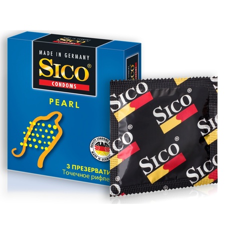 ПРЕЗЕРВАТИВ SICO PEARL (ТОЧЕЧНОЕ РИФЛЕНИЕ) УП., №3