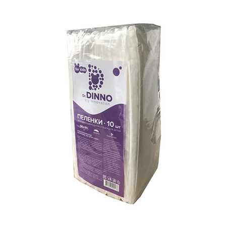 ПЕЛЕНКИ ВПИТ. ОДНОРАЗ. ДЕТ. DR.DINNO 60Х90СМ, №10