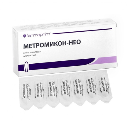 МЕТРОМИКОН-НЕО СУПП.ВАГ., 500МГ/100МГ, №14