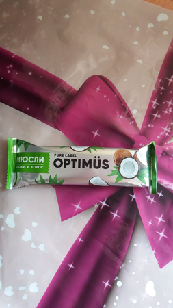 БАТОНЧИК-МЮСЛИ OPTIMUS ЗЛАКИ И ВИШНЯ УП., 25Г