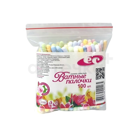ВАТНЫЕ ПАЛОЧКИ №100 ПАКЕТ АССОРТИ