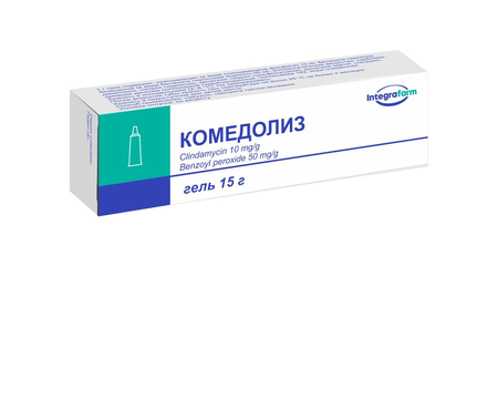 КОМЕДОЛИЗ ГЕЛЬ, ТУБА, 10МГ/50МГ/Г 15Г