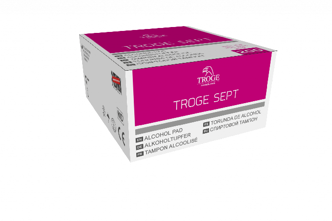 ТАМПОНЫ TROGE SEPT СПИРТ. УП., 3Х3СМ, №200