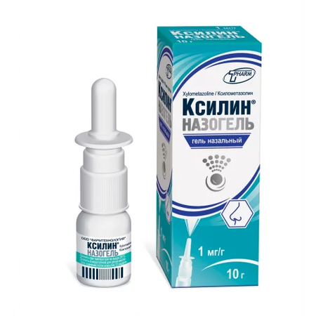 КСИЛИН НАЗОГЕЛЬ ФЛ., ГЕЛЬ НАЗ., 1МГ/Г 10Г