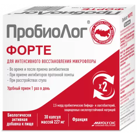 ПРОБИОЛОГ ФОРТЕ КАПС., 227МГ, №30