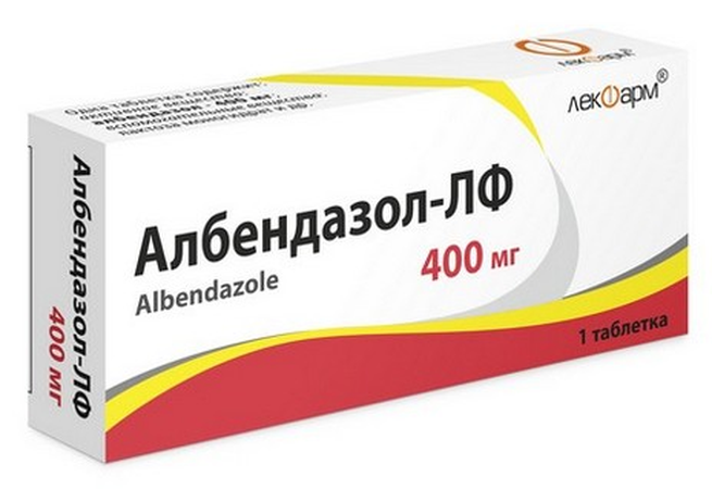 АЛБЕНДАЗОЛ ТАБЛ., 400МГ